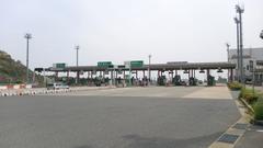 Tollgate of Fukuoka Nishi Expressway on Nishikyushu Expressway