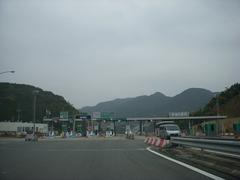 Takeo Minami Interchange on Nishikyushu Expressway in Japan