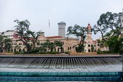 Sultan Abdul Samad Building beside Gombak River in Kuala Lumpur