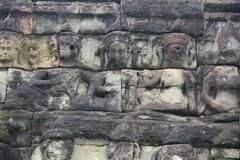 Terrace of the Leper King in the ancient Khmer city near Angkor Wat, Cambodia