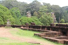 Terrace of the Leper King, ancient Khmer city Angkor Thom near Angkor Wat in Siem Reap, Cambodia