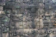Terrace of the Leper King in Angkor Thom, ancient Khmer city near Angkor Wat, Siem Reap, Cambodia