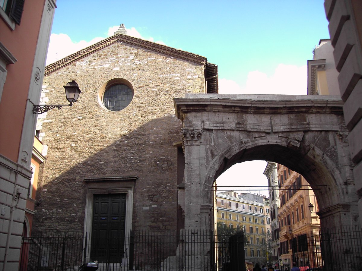 Arch of Gallienus and Church of San Vito in Rome