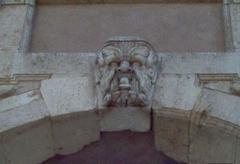 Porta Grazia gate with intricate stone carvings and historic architecture