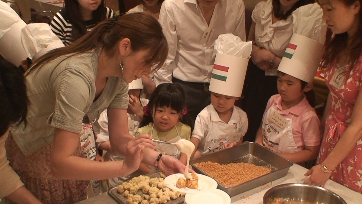 Children participating in the Little Ambassadors Program in Hungary