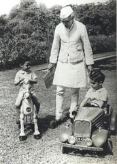 Jawaharlal Nehru with Rajiv and Sanjay Gandhi at Teen Murti House