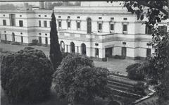 Closer view of Teen Murti House from Kushak Mahal in New Delhi