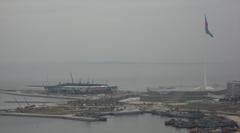 Baku Cristall Hall under construction in January 2012