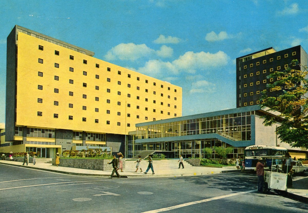National Library and MINED building before the earthquake