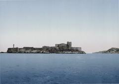View of Château d'If fortress from the sea in Marseilles, France