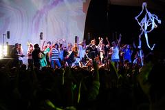 Girl Talk performing live at the 2009 Sun God Festival dance tent