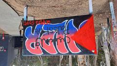 Palestine graffiti artwork on a wall