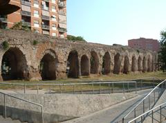Acquedotto Alessandrino aqueduct arches in Torpignattara, Rome