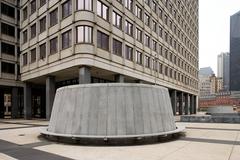 John F. Kennedy Federal Building in Boston Massachusetts modern government office building under blue sky