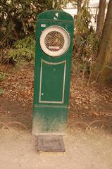 Vintage weighing scale in Batignolles square Paris
