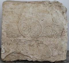 Fragment of a tombstone with grape carvings from Aquincum, 1st-2nd century