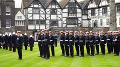 2024 Constable's Dues Ceremony at the Tower of London showcasing traditional military uniforms and historical procession