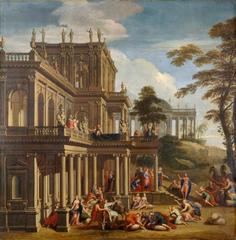 Painting of Joseph and His Brethren discovering the cup by James Thornhill
