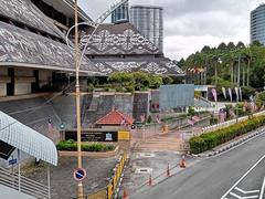 Exterior view of Perpustakaan Negara Malaysia National Library in Titiwangsa, Kuala Lumpur