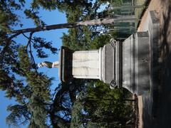 Bust of Claude-Marius Vaïsse in profile at Parc de la Tête d'Or Lyon