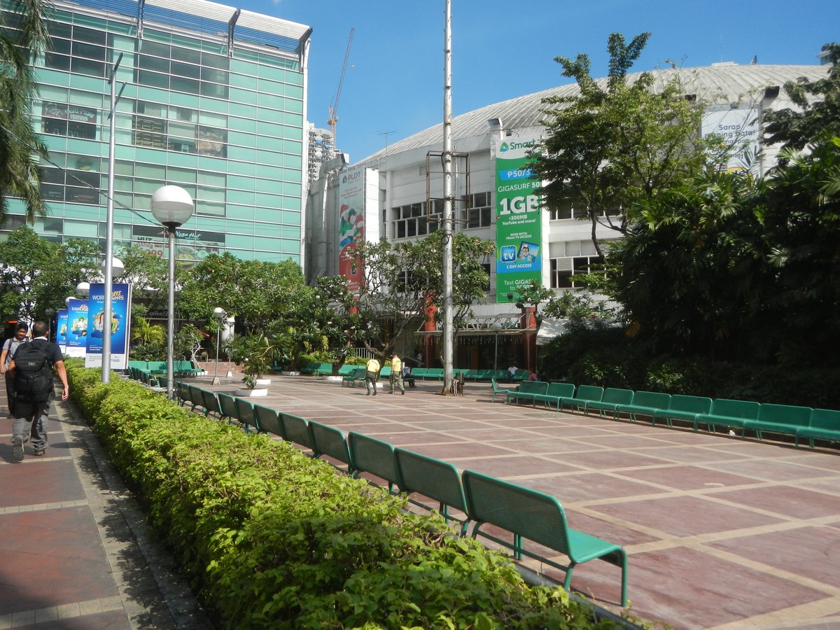 View of Gateway Mall and surrounding buildings in Araneta Center, Cubao, Quezon City including Smart Araneta Coliseum