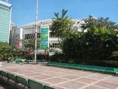 Gateway Mall at Araneta Center in Cubao Quezon City with surrounding buildings and streets