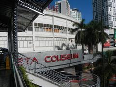 Smart Araneta Coliseum surrounded by Gateway Mall and other buildings in Araneta Center, Cubao, Quezon City