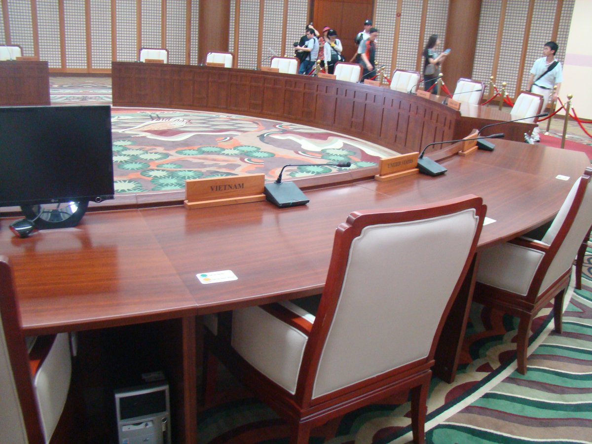 Interior view of Busan Exhibition and Convention Center with modern architectural design