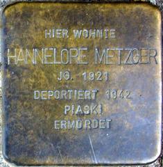 Stolperstein Dedicated To Hannelore Metzger