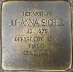 Stolperstein Dedicated To Johanna Sichel