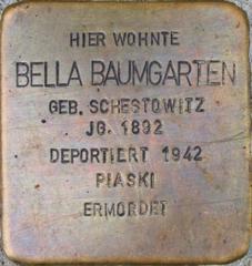 Stolperstein Dedicated To Bella Baumgarten
