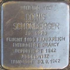 Stolperstein Dedicated To Doris Schönberger