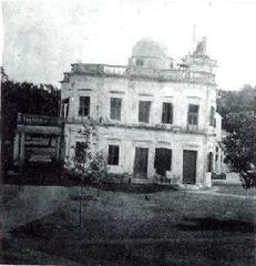 Madras Observatory building in 1880 with surrounding trees