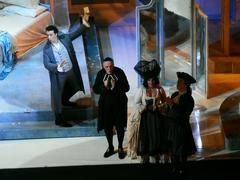 Scene from Mozart's opera Le nozze di Figaro performed at Teatro San Carlo in Naples