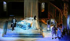 Opera performance of Le nozze di Figaro at Teatro San Carlo in Naples