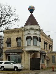 Historic Joseph Schlitz Brewing Company Saloon building now Three Brothers restaurant in Milwaukee