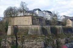 Judicial City in Luxembourg viewed from Fort Verlorenkost