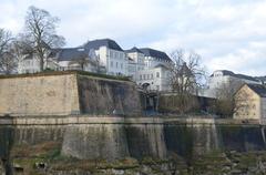 Judicial City in Luxembourg viewed from Fort Verlorenkost