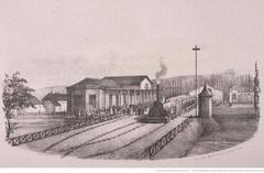 Exterior view of La gare de Lutterbach train station in France