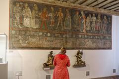 Fresco cycle depicting the Dukes of Bavaria from the Alte Hof in Munich, featuring Duke Siegmund of Upper Bavaria, created circa 1463-1465
