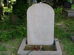 Jan Goslicki grave stone in a cemetery