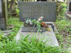 Jerzy Gert grave stone in cemetery