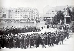 Inauguration ceremony of the Zwingli memorial on August 15, 1885