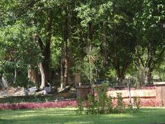 Garden in front of the Raja Mahal at Chandragiri Fort