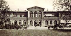 Historic Dammtor train station building in Hamburg from 1866