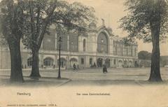 Exterior view of Neuer Dammtorbahnhof train station in Hamburg