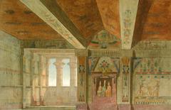 Scenographic sketch for the opera Aïda by Francesc Soler i Rovirosa
