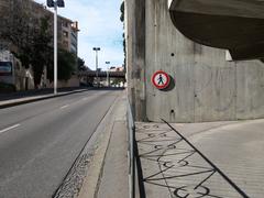 View northwards from the winding path ascending to Rue de la Fontaine in Lyon