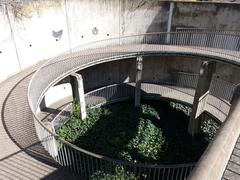 Winding pathway descending to street level in Lyon 4e