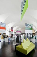 Permanent exhibition a_schau at Architekturzentrum Wien showcasing architectural designs